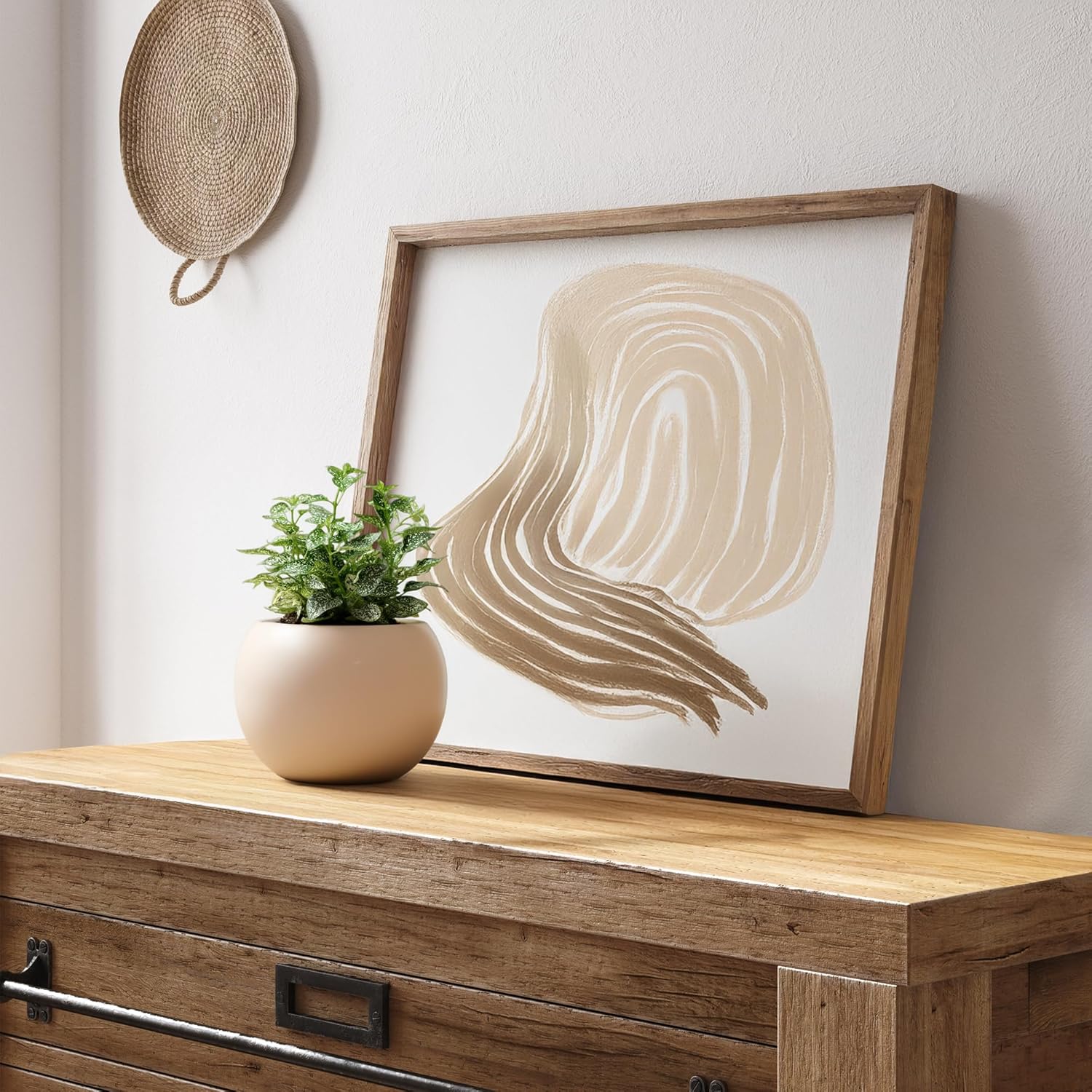 Ceramic Self Watering Plant Pot | 6.8 Inch Pot with 5 Inch Opening for Plant | Ivory Pot for Indoor Plants | Round Self Watering Planter | Bottom Watering Pots for Indoor Plants - Image 6