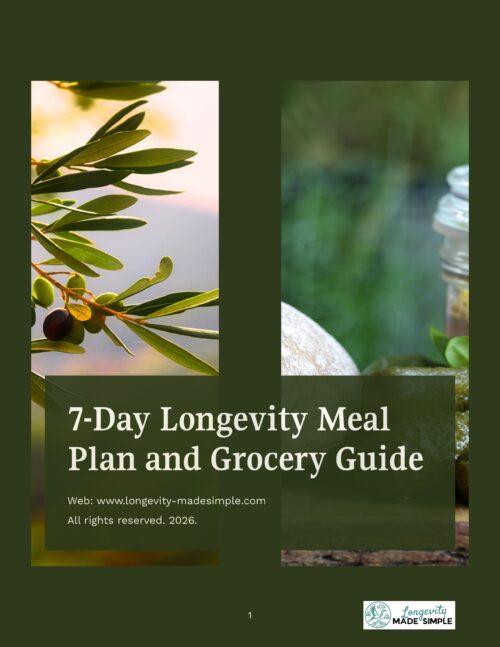 (i) 7-Day Longevity Meal Plan and Grocery Guide